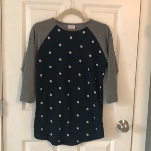 Lularoe Randy baseball style long sleeve T-shirt